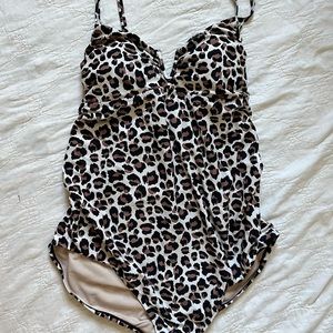 Isabel Maternity by Ingrid & Isabel For Target Leopard Swim- Sz XXL